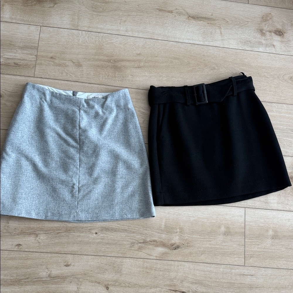 Aritzia Two Wool Mini Skirts - Wilfred and Babaton